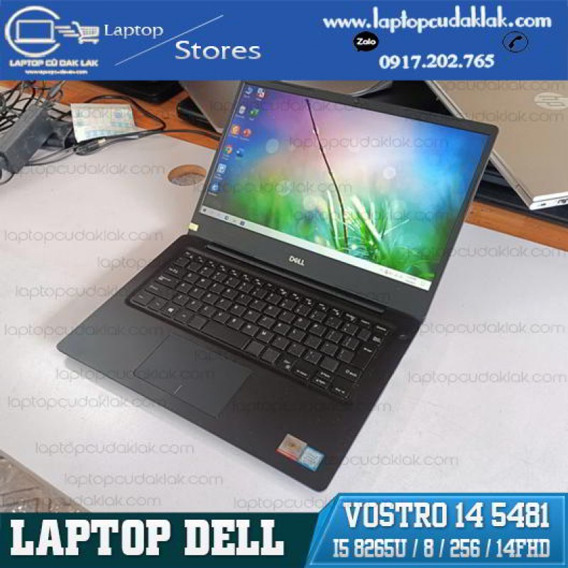 Laptop Cũ Dak Lak -Dell Vostro 14 5481/ Core I5 8265U/ Ram 8GB PC4/ SSD 256GB/ Intel HD Graphics 620/ Màn hình 14 inch Full HD