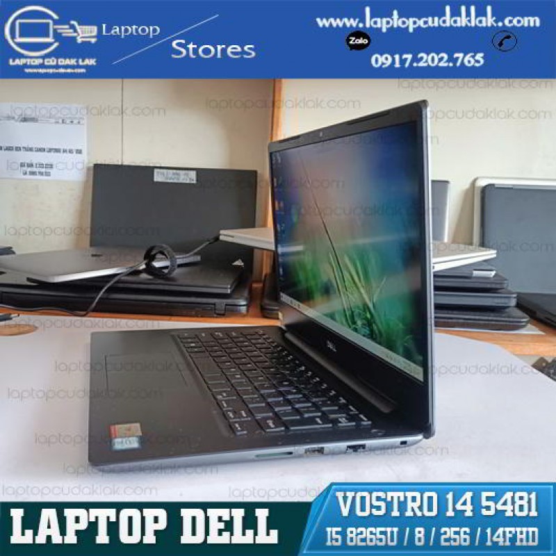 Laptop Cũ Dak Lak -Dell Vostro 14 5481/ Core I5 8265U/ Ram 8GB PC4/ SSD 256GB/ Intel HD Graphics 620/ Màn hình 14 inch Full HD