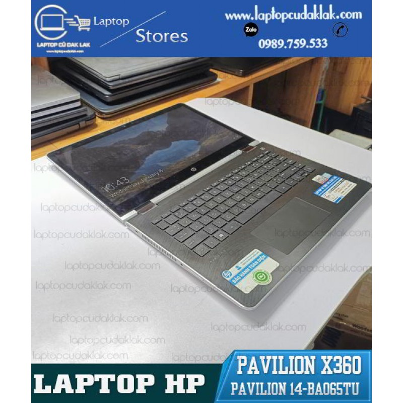 HP Pavilion X360 14-BA065TU/ Core I5 7200U/ Ram 16GB PC4/ SSD 256GB/ Intel HD Graphics 620/ Màn hình 14" FHD Cảm ứng