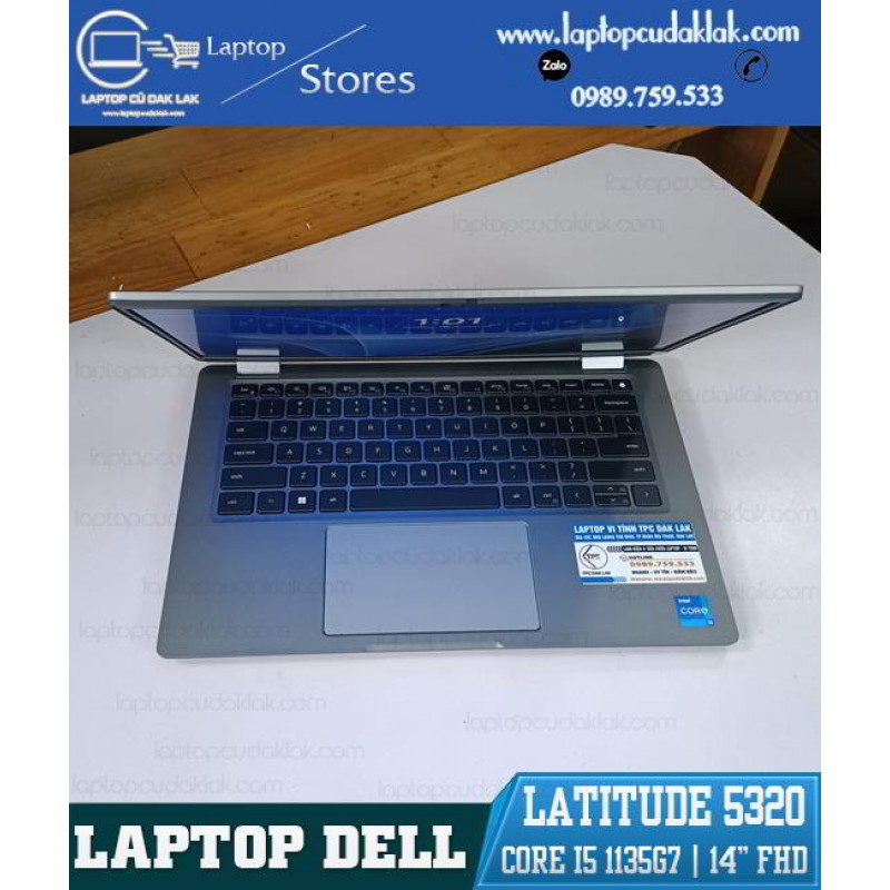 Dell Laitude 5320 / I5 1135G7 / Ram 8 GB / Ổ cứng SSD 256 / Intel® Iris® Xe Graphics / Màn hình 13.3" FHD