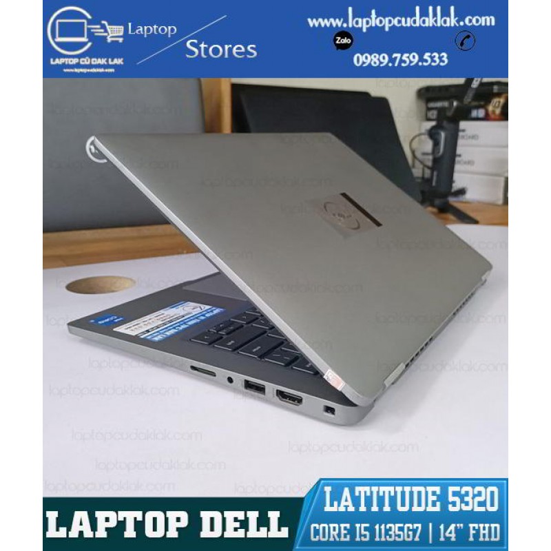 Dell Laitude 5320 / I5 1135G7 / Ram 8 GB / Ổ cứng SSD 256 / Intel® Iris® Xe Graphics / Màn hình 13.3" FHD