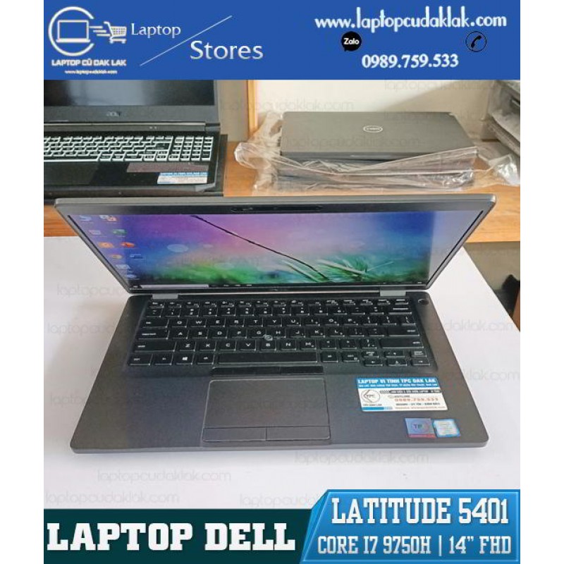 Dell Latitude 5401/ Intel Core I7 9850H/ Ram 16GB/ SSD 256GB/ Intel UHD Graphics 630/ LCD 14.0 Inch Full HD