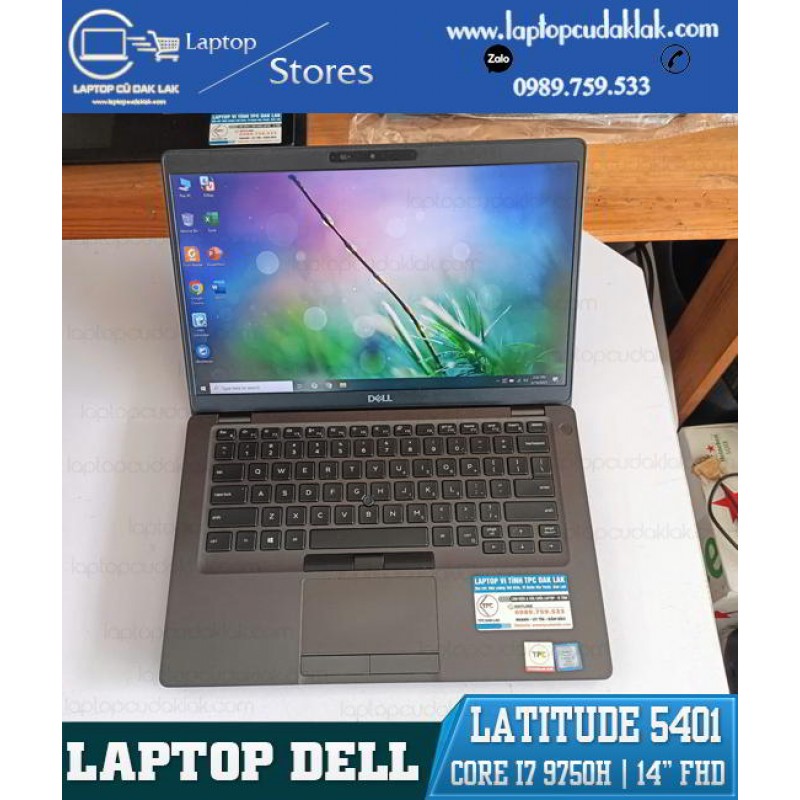 Dell Latitude 5401/ Intel Core I7 9850H/ Ram 16GB/ SSD 256GB/ Intel UHD Graphics 630/ LCD 14.0 Inch Full HD