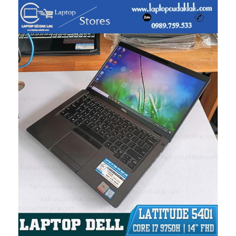 Dell Latitude 5401/ Intel Core I7 9850H/ Ram 16GB/ SSD 256GB/ Intel UHD Graphics 630/ LCD 14.0 Inch Full HD