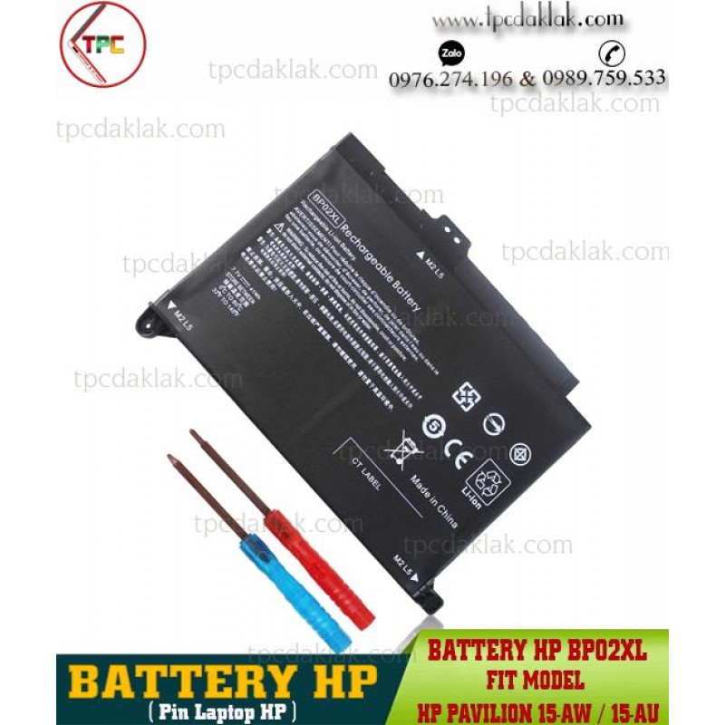 Pin Laptop HP Pavilion 15-AW / 15-AU Series ( BP02XL - BP02041XL - HSTNN-LB7H HSTNN-UB7B 7.7V 41Wh )