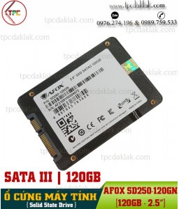 Ổ cứng máy tính SSD 2.5" Sata 3 Afox 120GB SD250-120GN | SSD 120GB Afox ( Đọc 480MB/s / Ghi 440MB/s )
