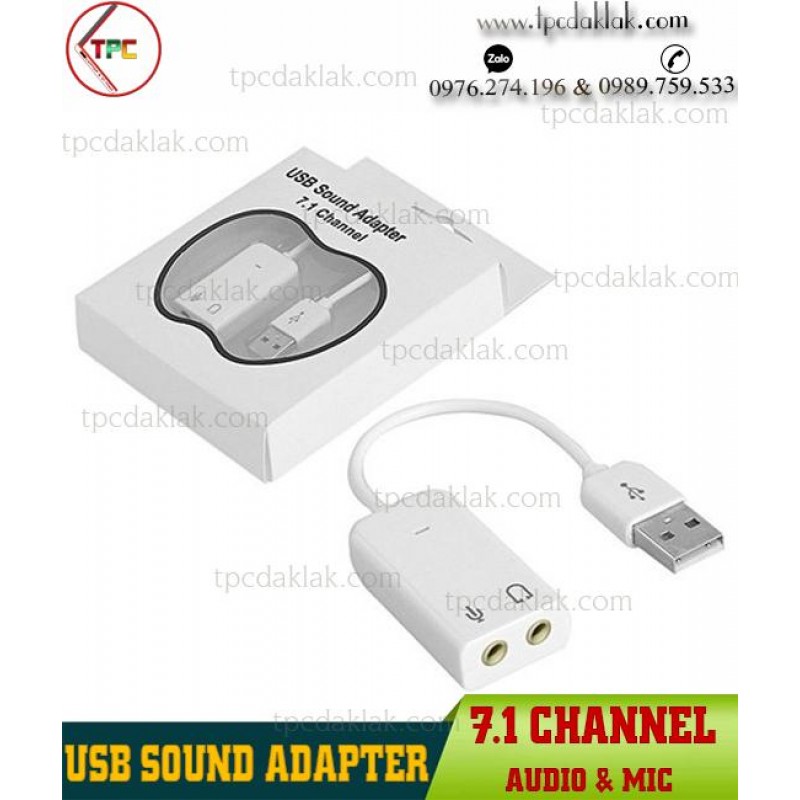 Usb to Sound 3.5mm - USB Sound Adapter 7.1 Channel Noname - Audio & Microphone