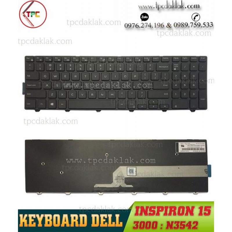 Bàn Phím Laptop Dell Inspiron 15 3000 3541, 3542, 3543, 3552, 3553, 3558, 3559, 3545, 3547, 3548, 3551, 3555