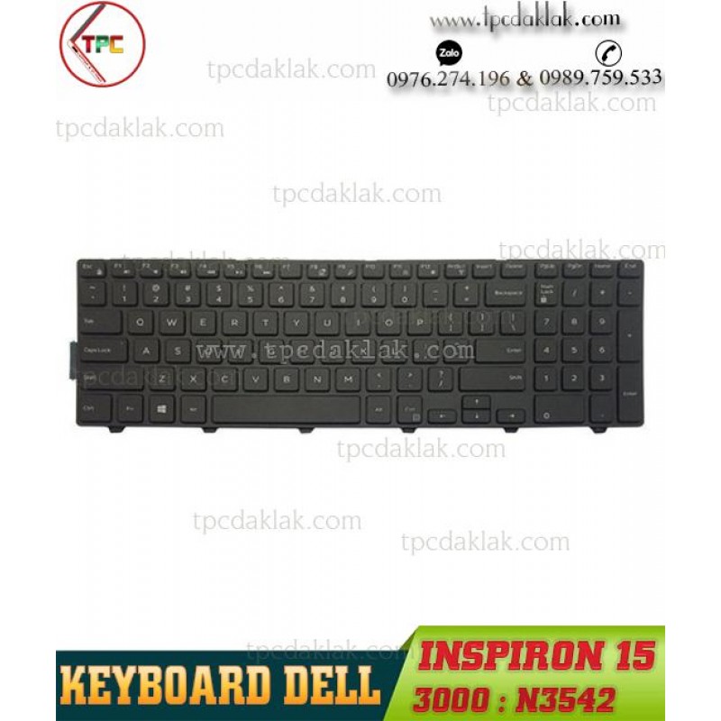 Bàn Phím Laptop Dell Inspiron 15 3000 3541, 3542, 3543, 3552, 3553, 3558, 3559, 3545, 3547, 3548, 3551, 3555