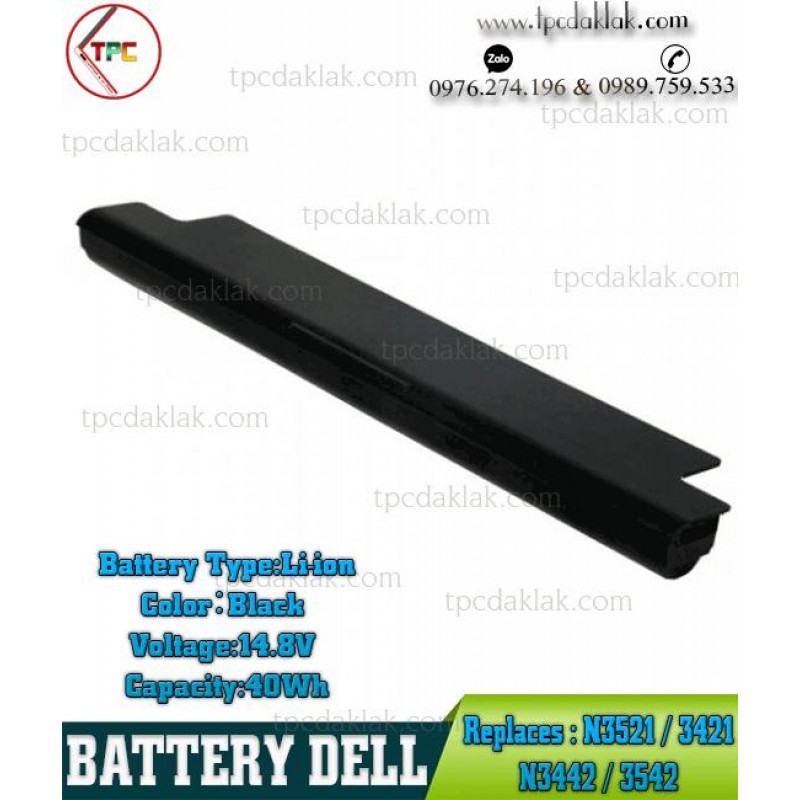 Pin Laptop Dell Inspiron 3521, 3537, 3541, 3542, 5521, 3543, 5721, 5737, 5748, Latitude 3540 , Vostro 2421, 2521