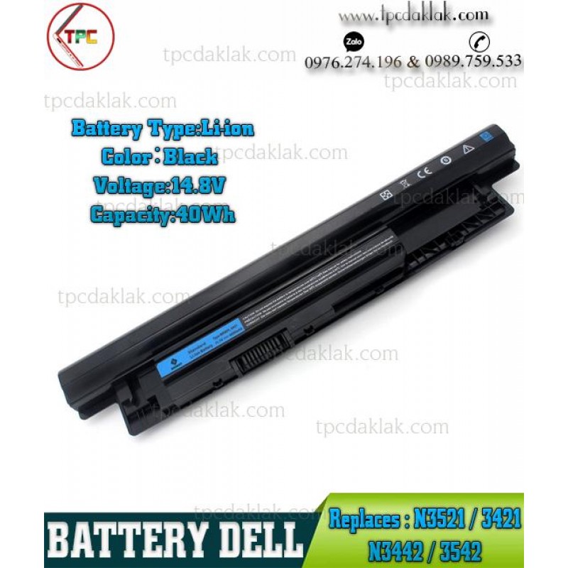 Pin Laptop Dell Inspiron 3521, 3537, 3541, 3542, 5521, 3543, 5721, 5737, 5748, Latitude 3540 , Vostro 2421, 2521