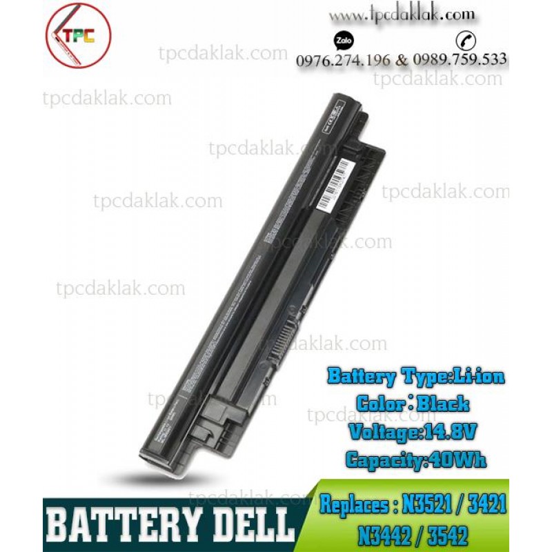 Pin Laptop Dell Inspiron 3521, 3537, 3541, 3542, 5521, 3543, 5721, 5737, 5748, Latitude 3540 , Vostro 2421, 2521