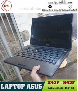 Laptop Cũ Dak Lak |Asus K42F - X42F / Core I3 M 380/ Ram 4GB/ SSD 128GB / Intel HD Graphics/ LCD 14.0 HD