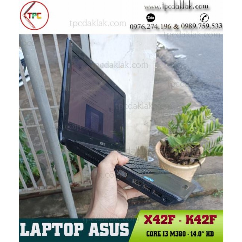 Laptop Cũ Dak Lak |Asus K42F - X42F / Core I3 M 380/ Ram 4GB/ SSD 128GB / Intel HD Graphics/ LCD 14.0 HD