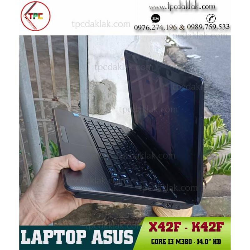 Laptop Cũ Dak Lak |Asus K42F - X42F / Core I3 M 380/ Ram 4GB/ SSD 128GB / Intel HD Graphics/ LCD 14.0 HD