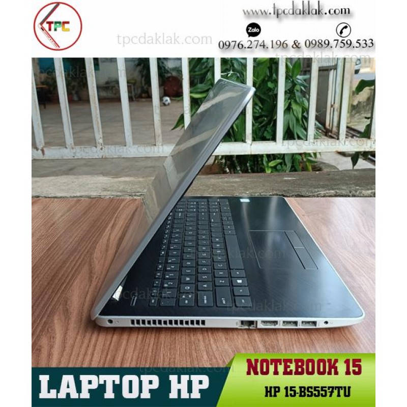 Laptop Cũ Dak Lak | HP Notebook 15-BS557TU/ I3 - 7100U/ Ram 8GB PC4/ SSD 240GB/ HD Graphics 620/ LCD 15.6 HD