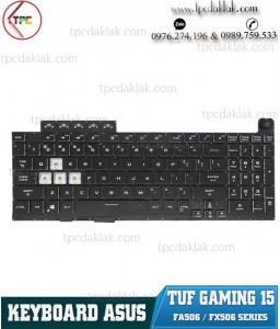 Keyboard Laptop Asus TUF GAMING A15 F15 - FA506, FX506 AEBKXU00010 0KNR0-661VUS00 V191346AS1 ( Original )