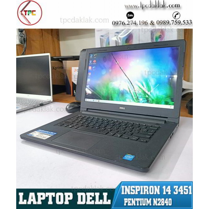 Laptop Dell Inspiron 14 3451/ Intel Pentium N2840 / Ram 4GB / SSD 128GB/ Intel HD Graphics / LCD 14.0-Inch HD