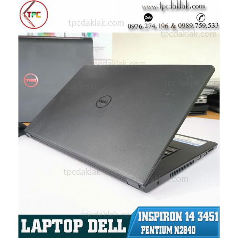 Laptop Dell Inspiron 14 3451/ Intel Pentium N2840 / Ram 4GB / SSD 128GB/ Intel HD Graphics / LCD 14.0-Inch HD