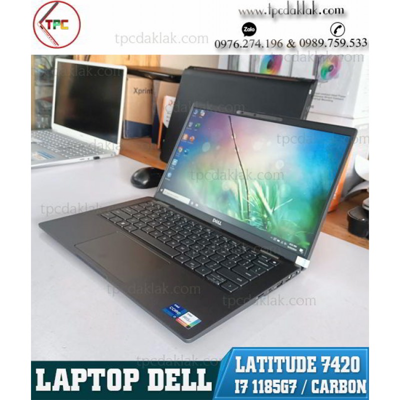 Dell Latitude 7420/ I7 1185G7/ Ram 16GB/ SSD 256GB/ Intel Iris Xe Graphics/ LCD 14.0"FHD