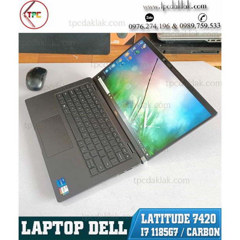 Dell Latitude 7420/ I7 1185G7/ Ram 16GB/ SSD 256GB/ Intel Iris Xe Graphics/ LCD 14.0"FHD