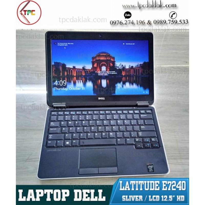Laptop Cũ Dak Lak | Laptop Dell Latitude E7240/ Core I3 4030u/ Ram 4GB / SSD M.sata 128GB/ HD Graphics 4400/ LCD 12.5" HD