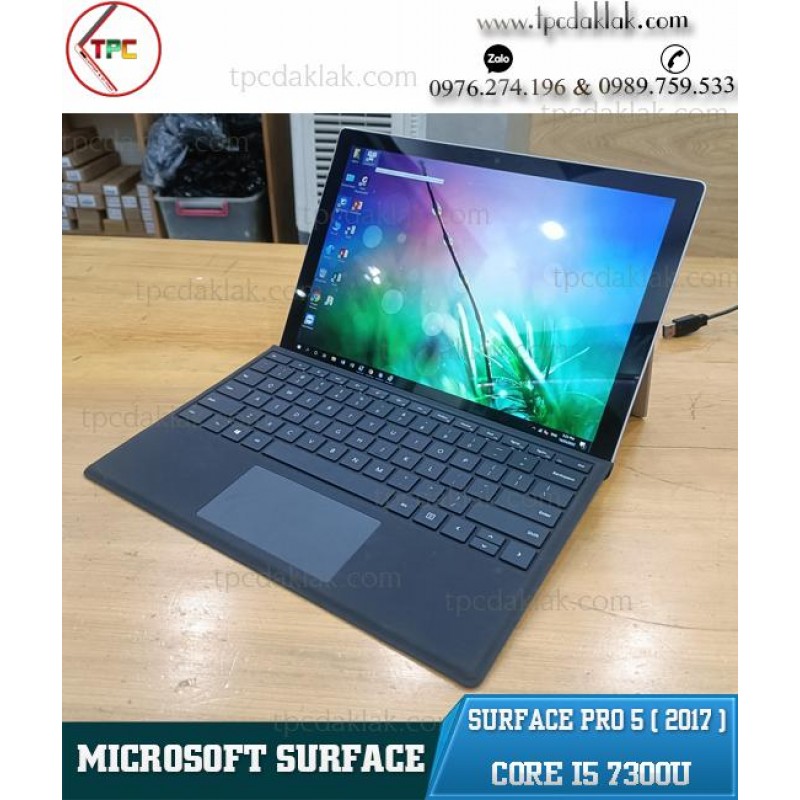 Microsoft Surface Pro 5 ( 2017 ) / Core I5 7300u/ Ram 8GB/ SSD 256GB/ HD Graphics 620/ LCD 12.3 Touchscreen