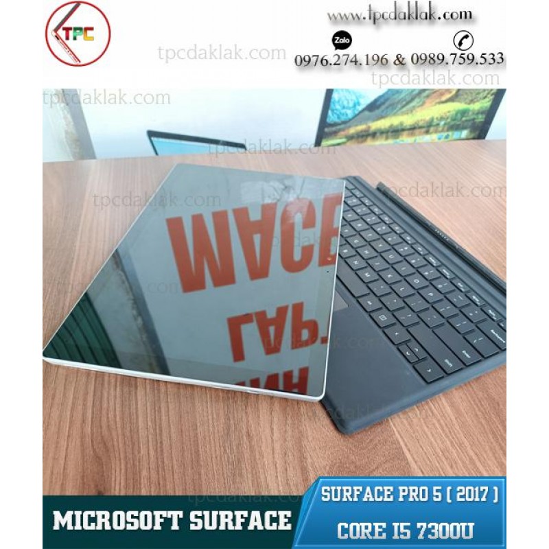 Microsoft Surface Pro 5 ( 2017 ) / Core I5 7300u/ Ram 8GB/ SSD 256GB/ HD Graphics 620/ LCD 12.3 Touchscreen